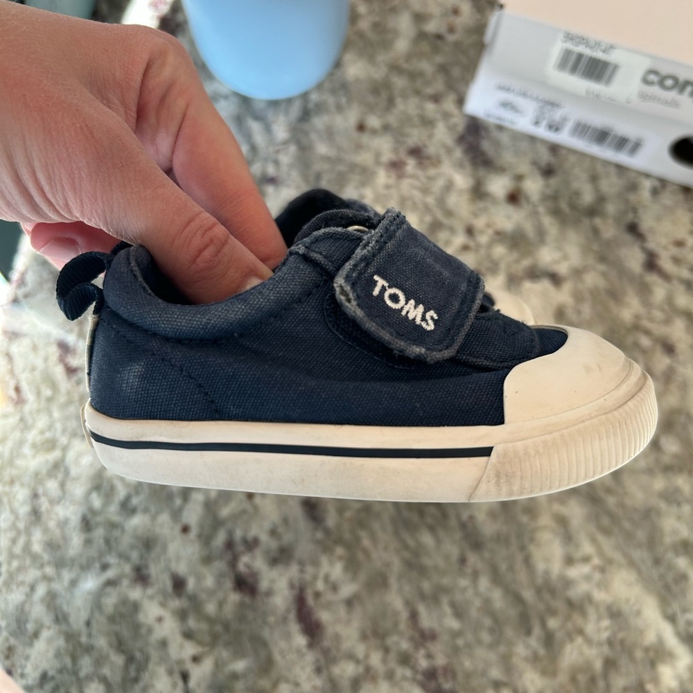 Tiny Toms Kids Doheny Navy Canvas size 4T